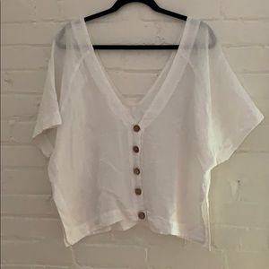 Free People Deep V Top